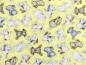 Preview: Patchworkstoff mit Hasenbabies auf gelben Untergrund